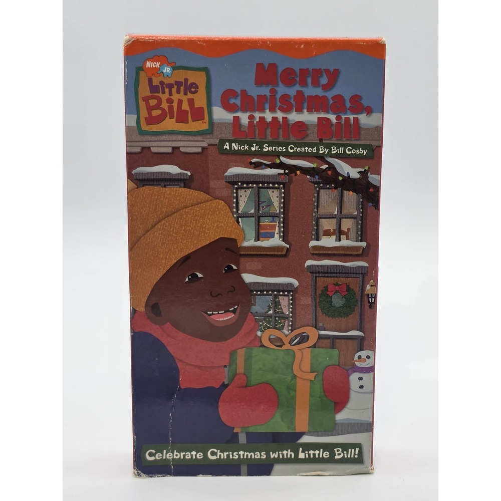 RARE Nick Jr. Little Bill - Merry Christmas, Cosby (VHS 2002) Nickelodeon